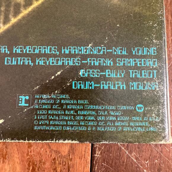 Neil Young Crazy Horse Live Rust Tour‎ LP Vinyl Record 1979 Reprise Records - Picture 3 of 10